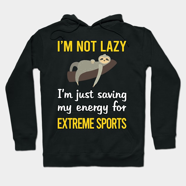 Funny Lazy Extreme Sports Hoodie by blakelan128